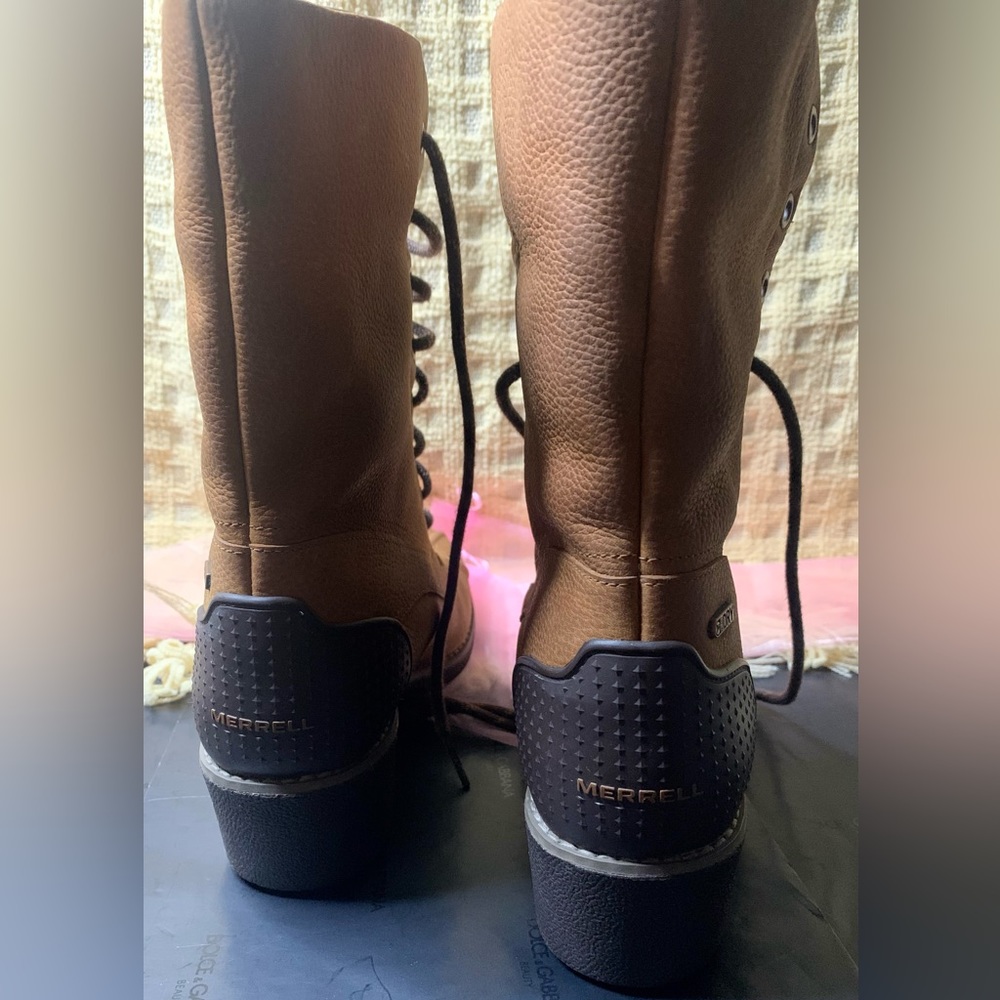 💥MERREL💥 Merrell Brunette Waterproof Select Dry Ice Polar Boots Brown 💥#MR17 - Picture 7 of 14